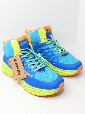 Hi-Tec Destructor Logo Outdoor Hiking Boots, Blue Men's 11 M